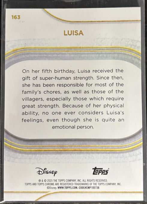 2025 Topps Chrome Sapphire Disney Luisa