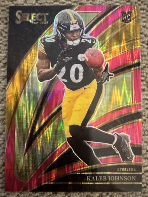 Panini 2028 Select Club Level Prizm RC Kaleb Johnson Steelers #252
