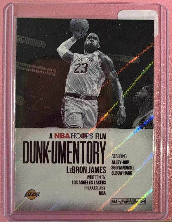Topps 2026 NBA Hoops Film Dunk-umentory Rainbow Insert LeBron James Lakers D-4