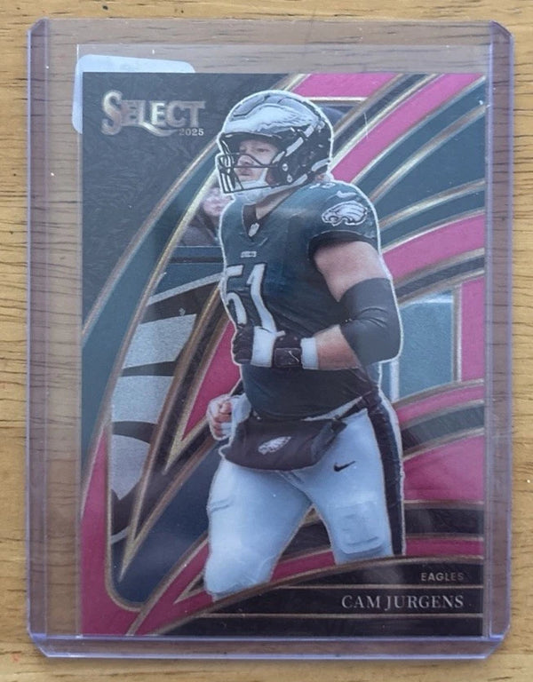 2025 Select Football - Club Level Pink Shock Prizm - Cam Jurgens Eagles /15