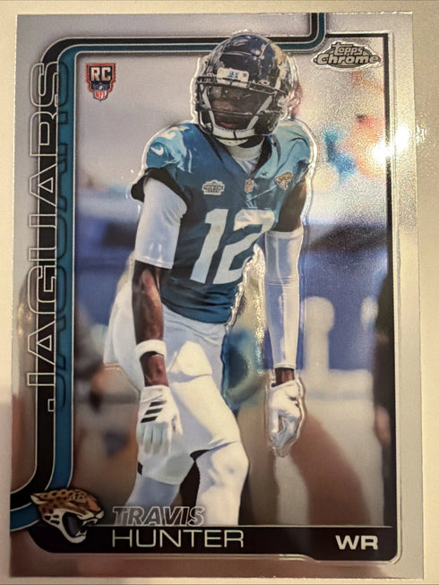 Travis Hunter 2025 Chrome Refractor #332 RC Rookie Jaguars