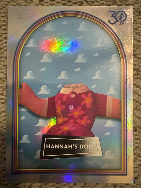 2025 Topps 30 Years of Toy Story HANNAH’S DOLL #37 Base Refractor