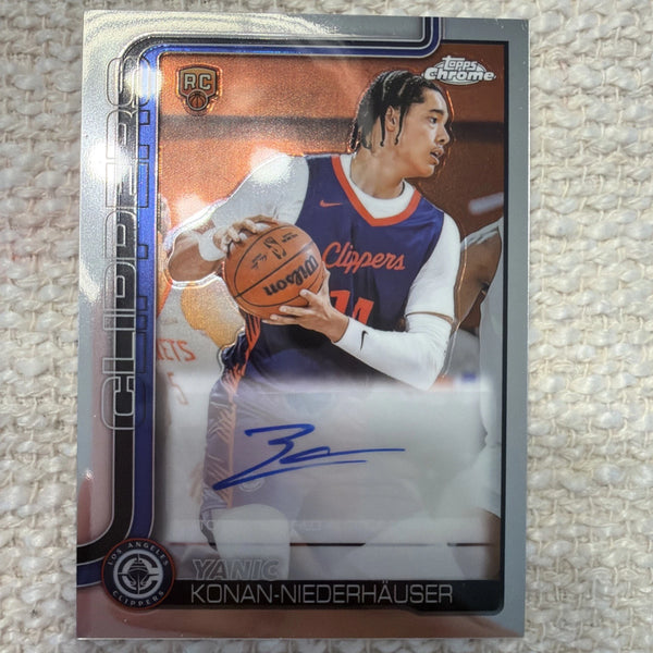 2025-26 Topps Chrome - Rookie Autographs Yanic Konan-Niederhauser #TCAR-YKN