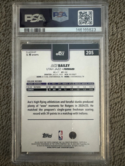 2025-26 Topps - Ace Bailey #205 (RC)
