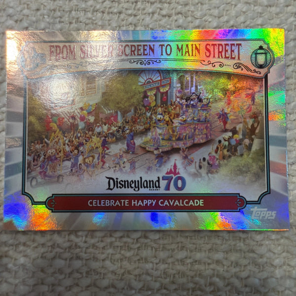 2025 Topps Disneyland 70th Silver Screen To Main Street MS-25 Happy Cavalcade