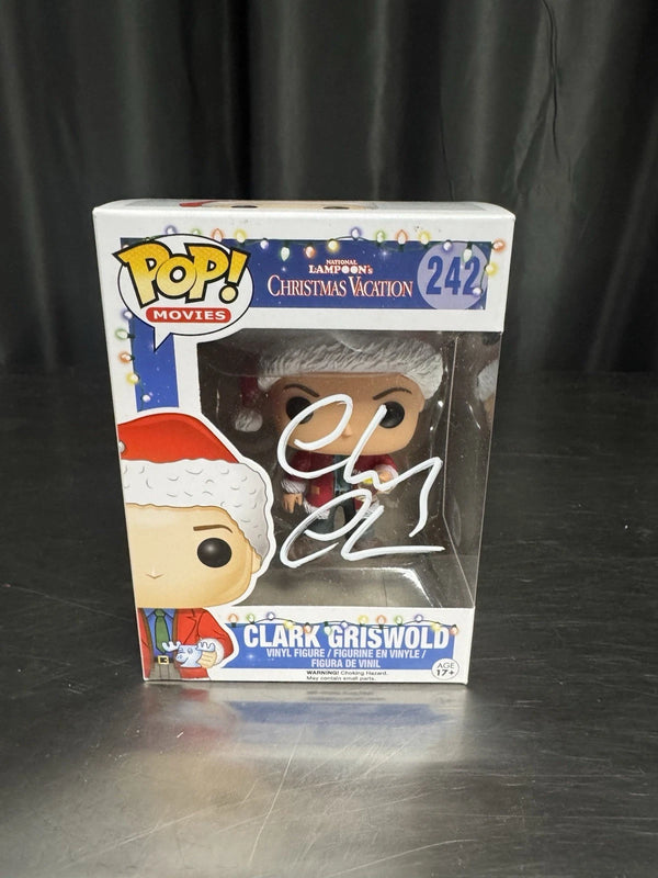 Chevy Chase Signed Clark Griswold Christmas Vacation Funko 242 JSA COA