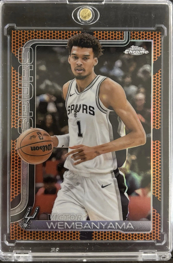 2025-26 Topps Chrome - Victor Wembanyama #221 Basketball Refractor Spurs