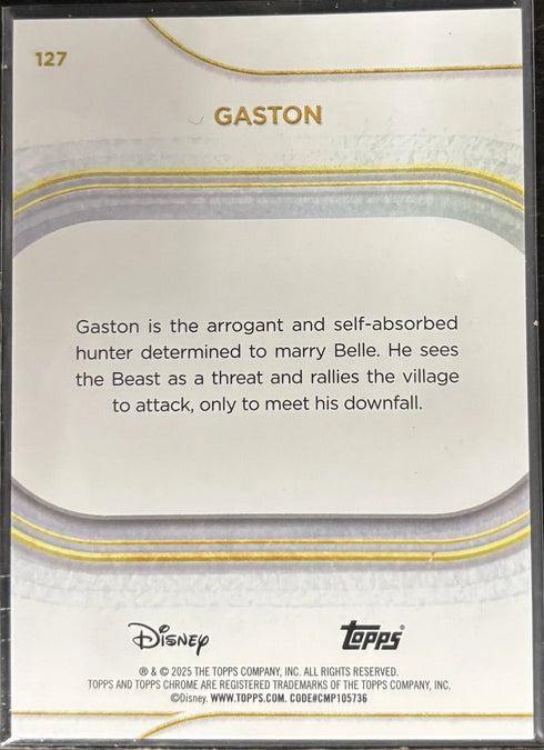 2025 Topps Chrome Disney Gaston Hyper Refractor