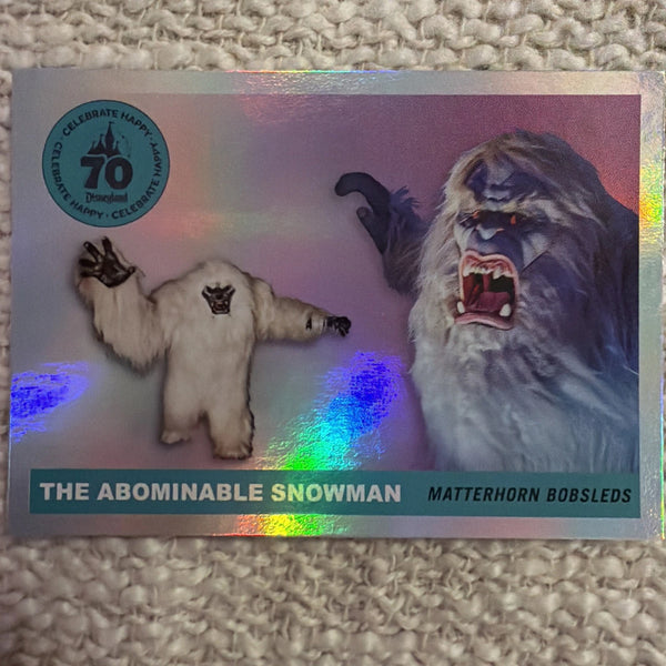2025 Topps Disneyland 70th Anniversary Abominable Snowman Rainbow Foil #T55-8