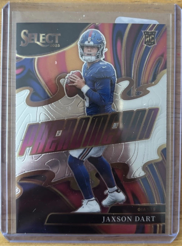 Panini 2025 Select Phenomenon Jaxson Dart #22 New York Giants NFL Insert Card