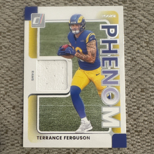 2025 Donruss Terrance Ferguson Rookie Phenom Patch Rams #RPJ-TFN (RC) Rams