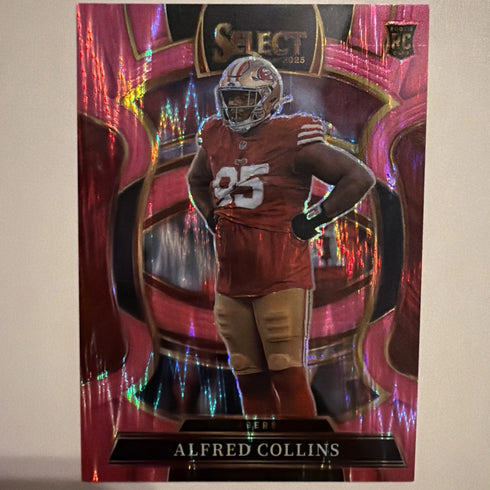 2025 Panini Select - Concourse Alfred Collins #17 Pink Shock Prizm (RC)