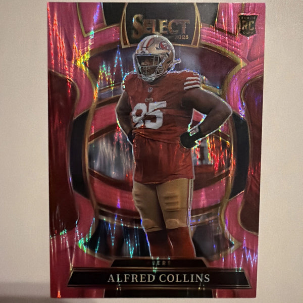 2025 Panini Select - Concourse Alfred Collins #17 Pink Shock Prizm (RC)