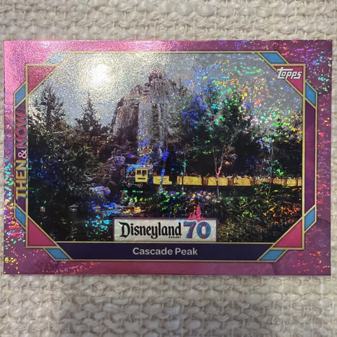 2025 Topps Disneyland 70th Anniversary Cascade Peak Pink Shimmer #18