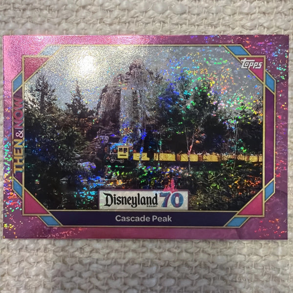 2025 Topps Disneyland 70th Anniversary Cascade Peak Pink Shimmer #18