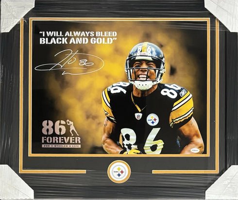 Share Pittsburgh Steelers Hines Framed Signed Framed 16x20 Forever COA