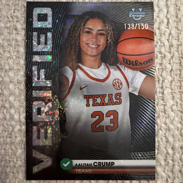 2026 Bowman Chrome Aaliyah Crump Verified Diamond Refractor /150 #BV-12 Texas