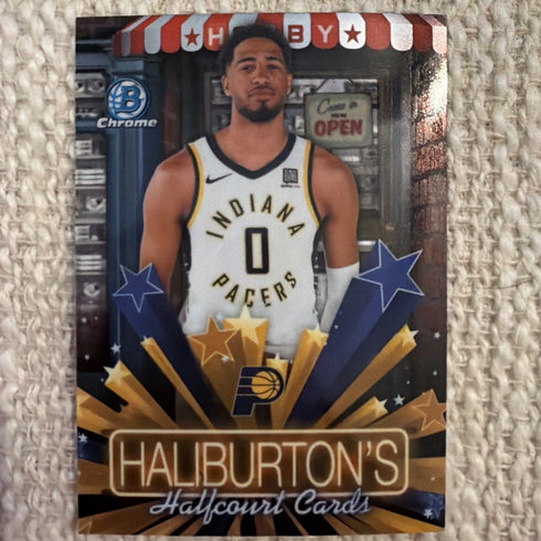 Tyrese Haliburton 2025-26 Bowman Basketball #HS-6 Hobby Stars Insert - Pacers