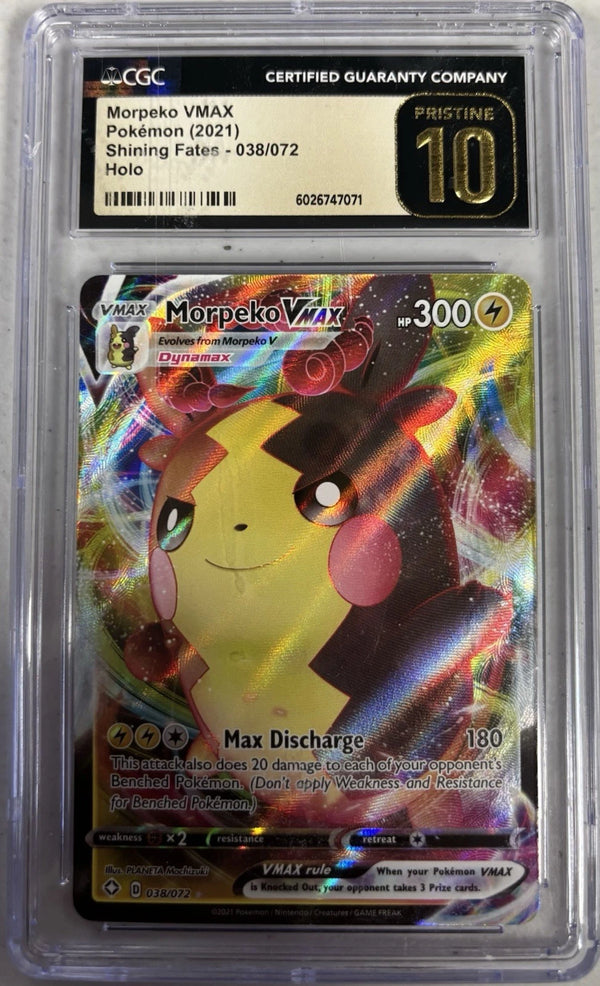 Morpeko VMAX Pokémon (2021) Shining Fates - 038/072 CGC 10 PRISTINE