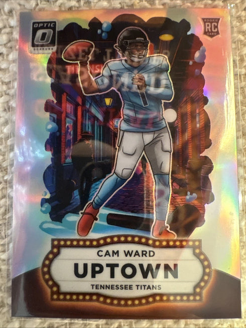 2025 Panini Donruss Optic Football Cam Ward 6 Uptown Holo Prizm #6 (RC)