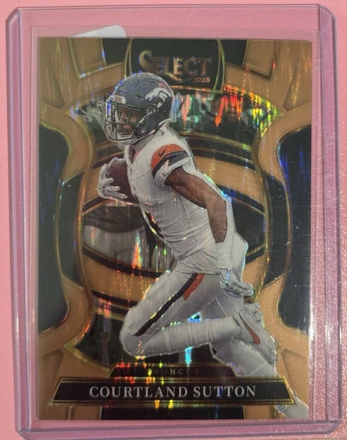 2025 Select Football Courtland Sutton Copper Prizm Shock /899 #11