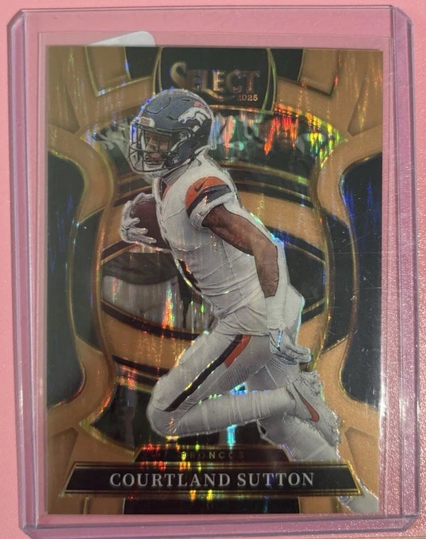 2025 Select Football Courtland Sutton Copper Prizm Shock /899 #11