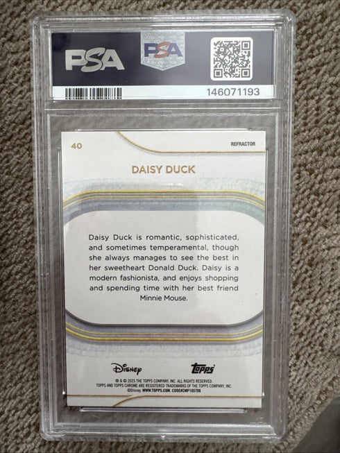 2025 Topps Chrome Disney Daisy Duck #40 PSA 9