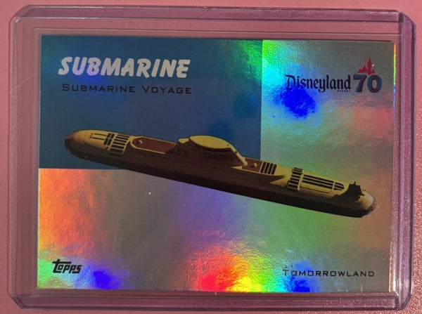 2025 Topps Disneyland 70th Anniversary Submarine Voyage Insert Rainbow Foil