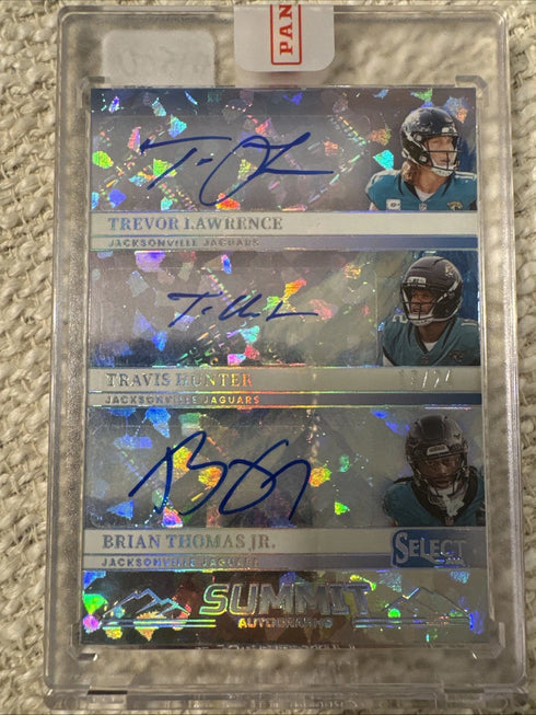 2025 Panini Select Summit Auto Hunter Lawrence Thomas Jr. White Ice /24 #SUA-JAX