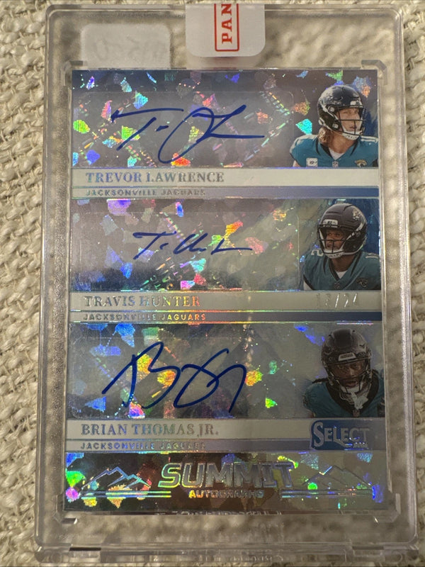 2025 Panini Select Summit Auto Hunter Lawrence Thomas Jr. White Ice /24 #SUA-JAX