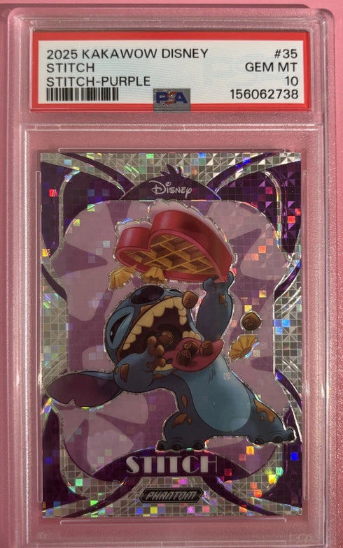 Stitch - 2025 Kakawow Disney Stitch Purple PSA 10 #35 /115