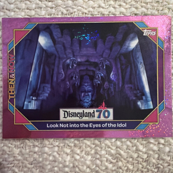 Topps Disneyland 70th - Purple Glitter - Look Not into the Eyes of the Idol #14