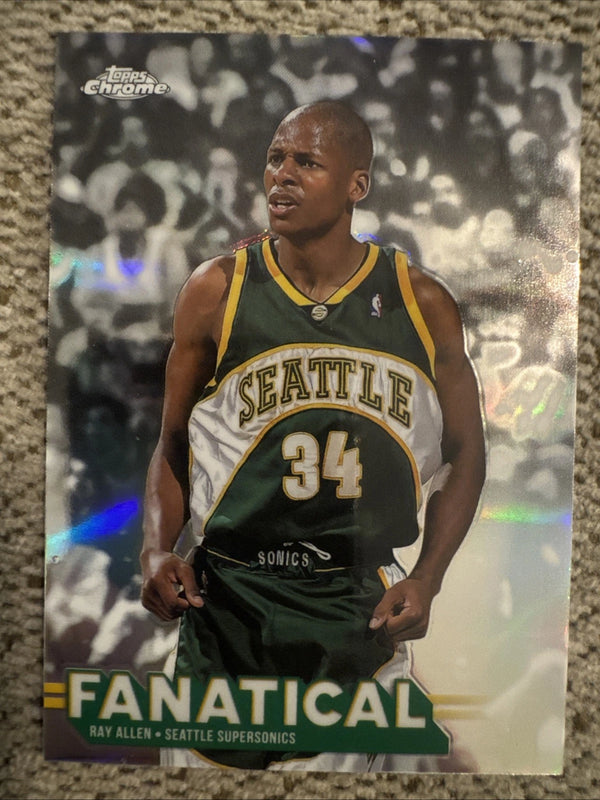 2025-26 Topps Chrome Ray Allen Fanatical SSP! Seattle SuperSonics!