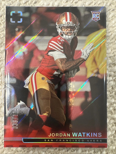 2025 Panini Photogenic Jordan Watkins #168 Red /125 COLOR MATCH ROOKIE CARD