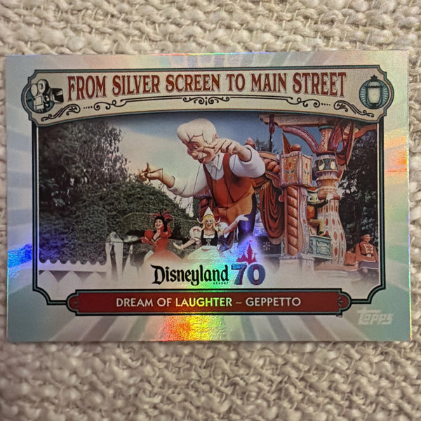 2025 Topps Disneyland 70th GEPPETTO Silver Screen to Main Street MS-13