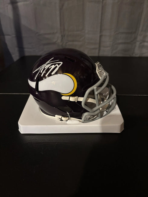 Adrian Peterson Minnesota Vikings Signed Autographed Mini Helmet - JSA COA
