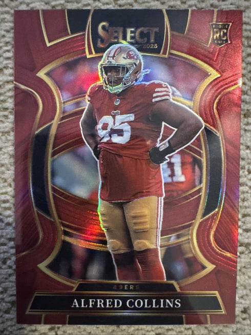 2025 Panini Select Football Alfred Collins RC Concourse Maroon Prizm /149 #17