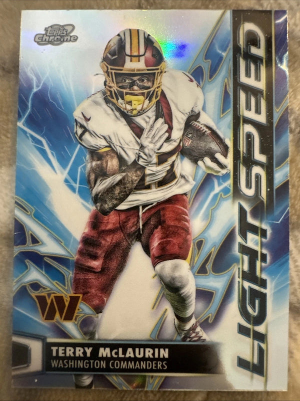 Topps Chrome 2025 Light Speed Insert LS-35 Terry McLaurin Washington Commanders