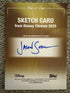 2025 Topps Disney Wonder Sketch Card 1/1 Mad Hatter Jason Sobol Auto
