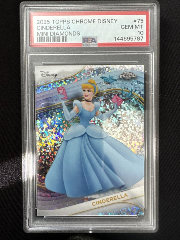 2025 Topps Chrome Disney Cinderella Mini Diamonds #75 PSA 10