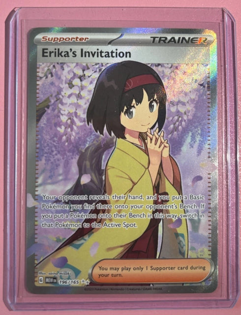 Pokemon 151 Erika's Invitation 196/165 Ultra Rare Full Art English NM/M FRESH