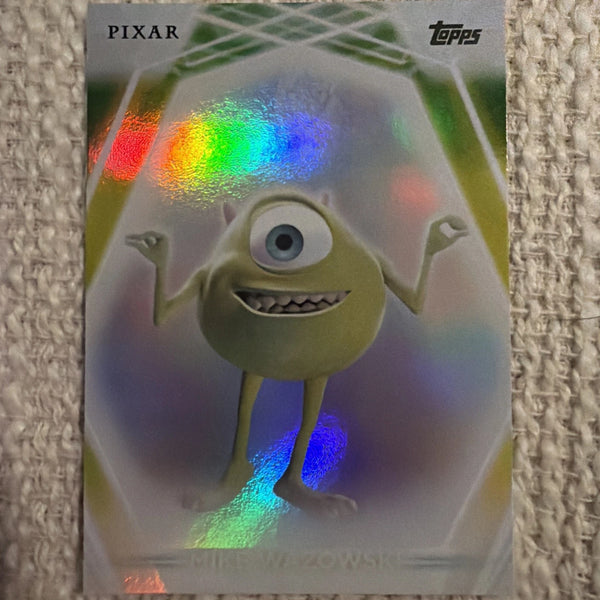 2026 Topps Disney Neon Mike Wazowski Rainbow Refractor #119