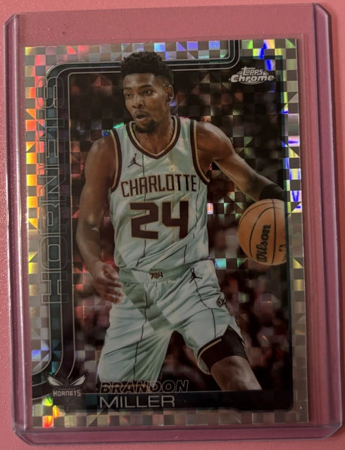 2025-26 Topps Chrome - Brandon Miller X-Fractor #89 - Charlotte Hornets