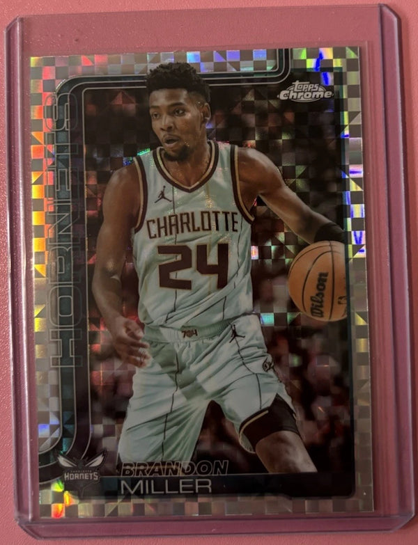 2025-26 Topps Chrome - Brandon Miller X-Fractor #89 - Charlotte Hornets