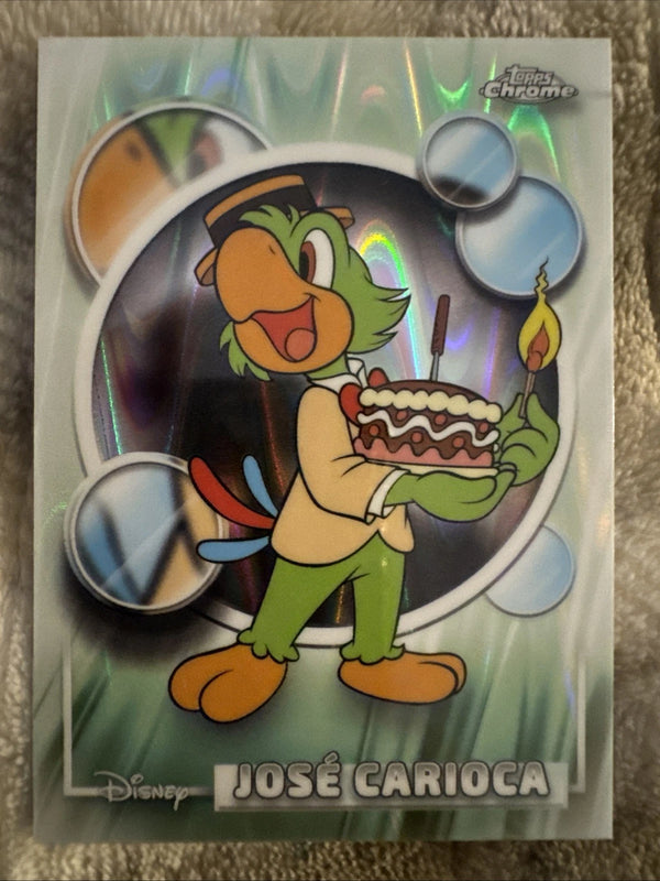 2026 Topps Chrome Disney José Carioca #97 RayWave Refractor Three Caballeros