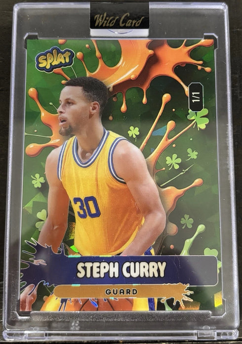 2026 Wild Card Steph Curry Splat 1/1 Warriors