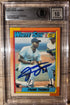Frank Thomas Signed Rookie Card 1990 Topps #414 Beckett 10