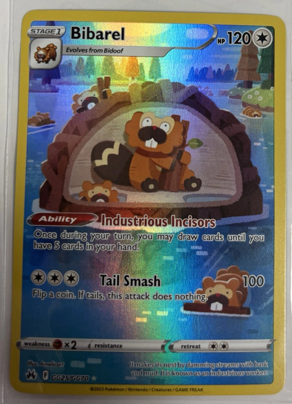 Bibarel GG25/GG70 Crown Zenith: Galarian Gallery Holo