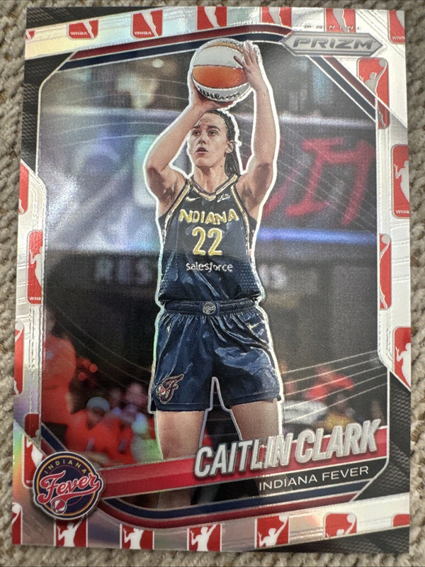 Caitlin Clark 2025 Panini Prizm WNBA #22 WNBA Logo Prizm Dick's Sporting Goods