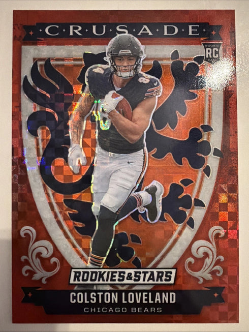 2025 Panini Rookies & Stars - Crusade Colston Loveland #15 Red Plaid (RC)